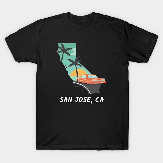 San Jose, California T-Shirt by A Reel Keeper